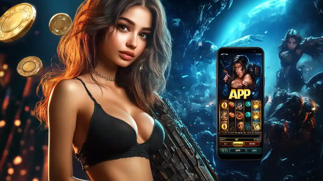 একজন সাহসী নারী bgd22 মোবাইল গেমিং অ্যাপ ব্যবহার করছেন, যা অ্যাকশনভিত্তিক গেমের অনুভূতি প্রকাশ করে।